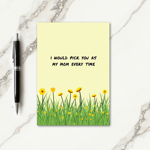 Sweet Floral Mom Choice Card