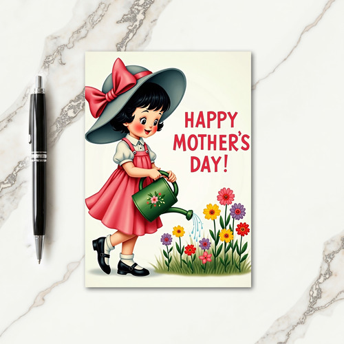 Sweet Floral Mothers Day Art Card