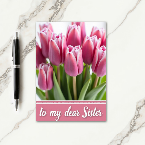 Sweet Floral Sisters Day Card