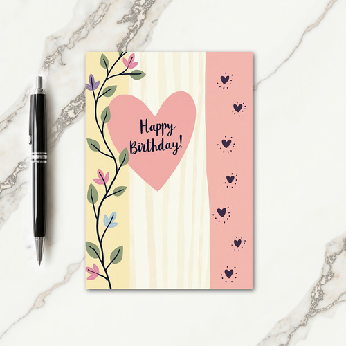 Sweet Floral Vine Card