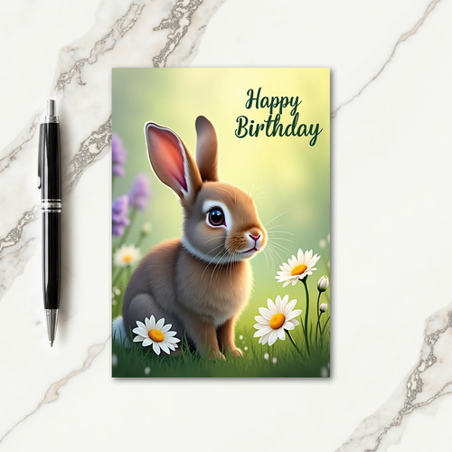 Sweet Fluffy Bunny Card