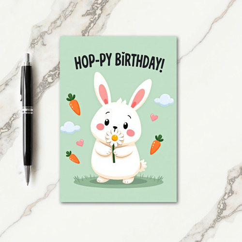 Sweet Fluffy Creature Birthday Card