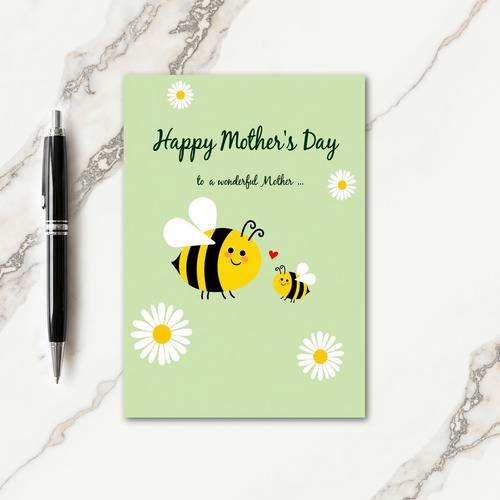 Sweet Flying Insects Mothers Day Card