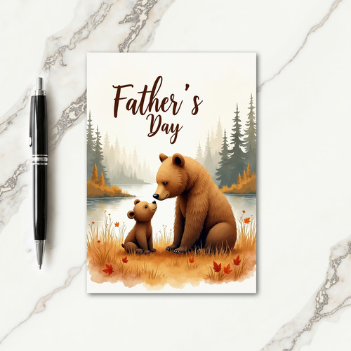 Sweet Forest Fathers Day Card
