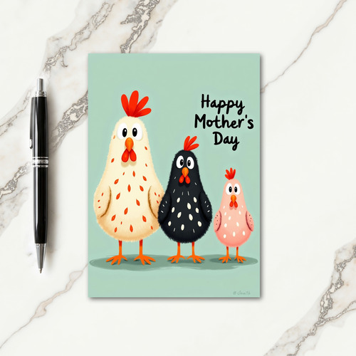 Sweet Fowl Mothers Day Card