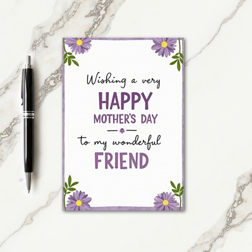Sweet Friend Mothers Day Card