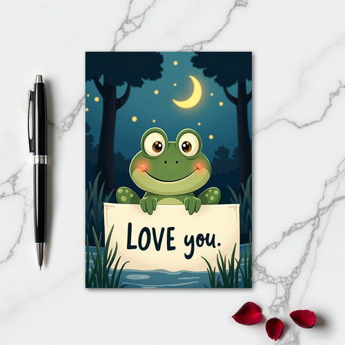 Sweet Frog Love You Card