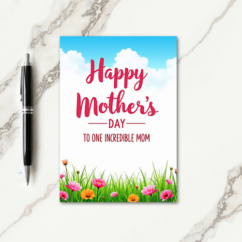 Sweet Fuchsia Mothers Day Card