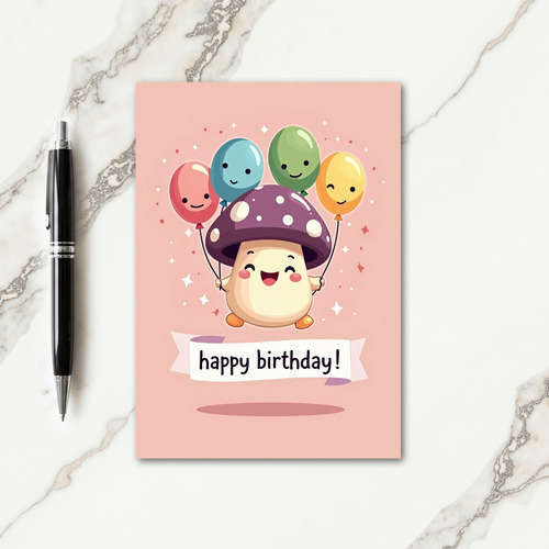 Sweet Fun Fungi Birthday Card