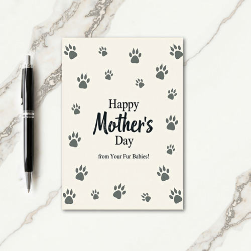 Sweet Fur Baby Mothers Card