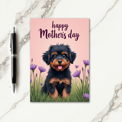 Sweet Furry Friend Mother Card