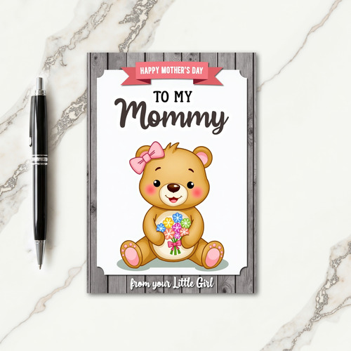 Sweet Furry Mothers Day Card