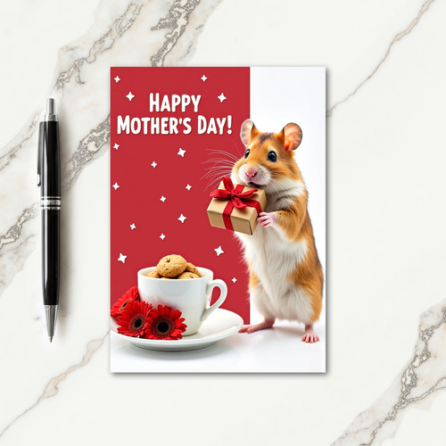 Sweet Furry Mothers Day Gift Card