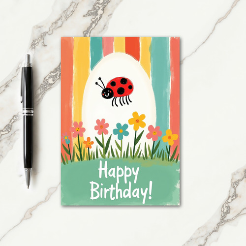 Sweet Garden Floral Birthday Card