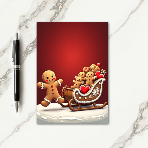 Sweet Gingerbread Christmas Card