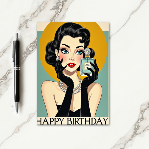 Sweet Glamour Birthday Card