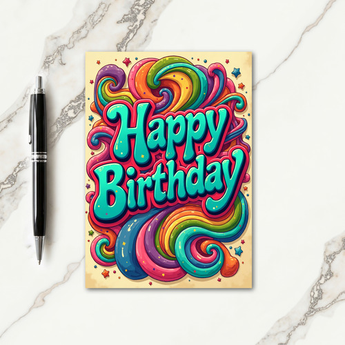 Sweet Glossy Birthday Card