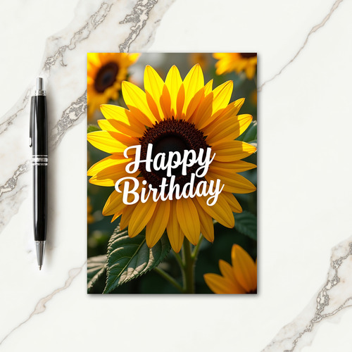 Sweet Golden Birthday Card