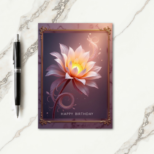 Sweet Golden Bloom Card