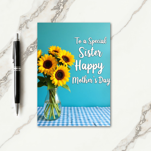 Sweet Golden Bloom Mothers Day Card