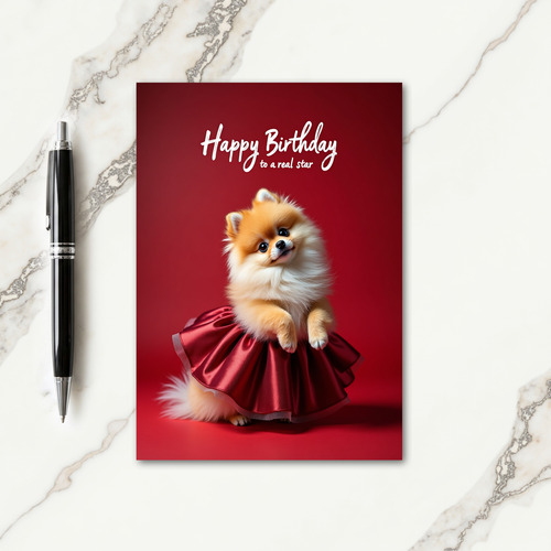 Sweet Golden Pet Portrait Card