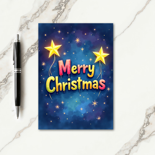 Sweet Gradient Christmas Card
