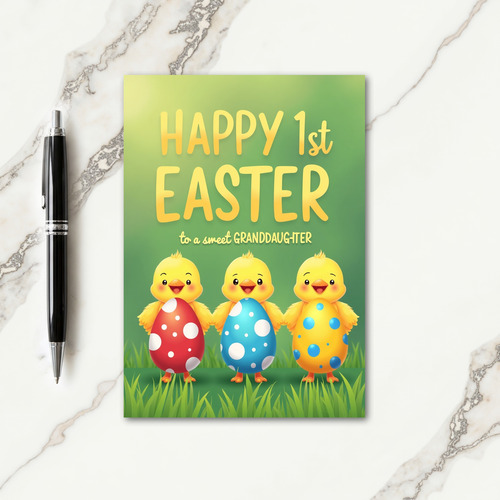 Sweet Granddaughter Easter Card