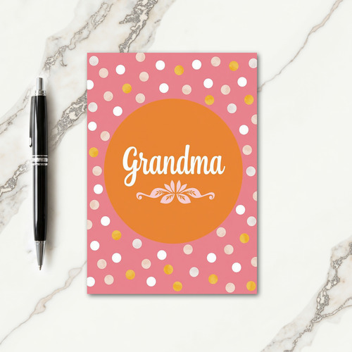 Sweet Grandma Floral Art Card