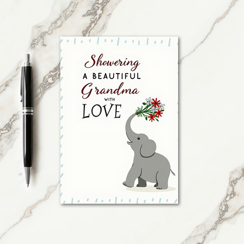 Sweet Grandma Flowers Card