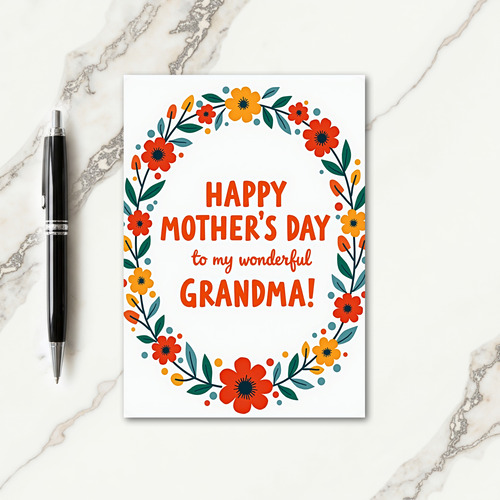 Sweet Grandma Mothers Day Design Card