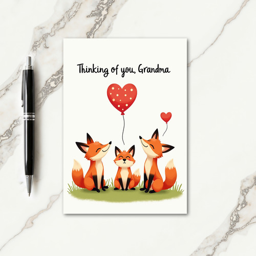 Sweet Grandma Thinking Of You Card
