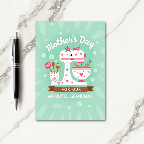 Sweet Grandmas Baking Card