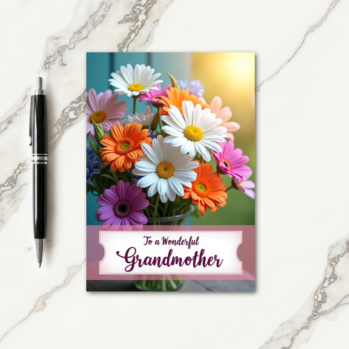 Sweet Grandmas Bouquet Day Card