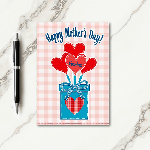 Sweet Grandmas Day Hearts Card