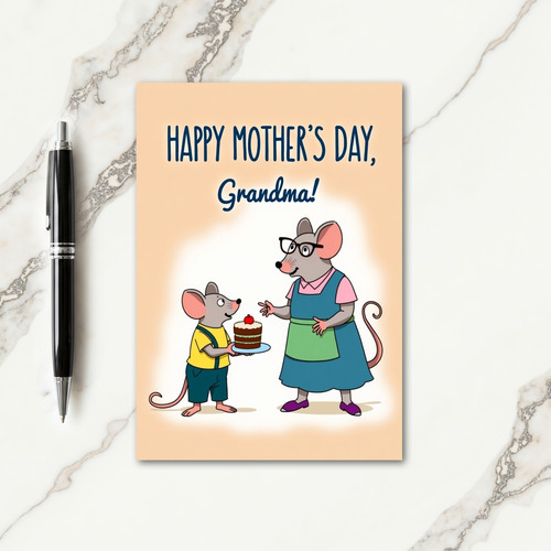 Sweet Grandmas Day Mouse Card