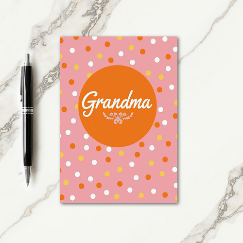 Sweet Grandmas Day Polka Dot Card