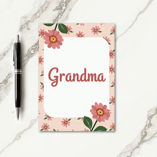 Sweet Grandmas Floral Art Card