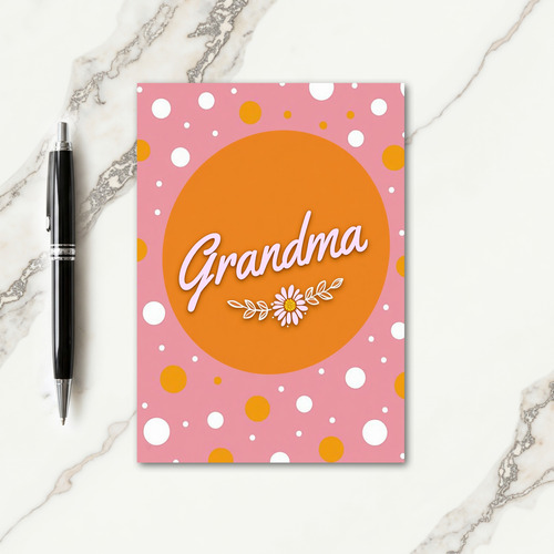 Sweet Grandmas Floral Design Card
