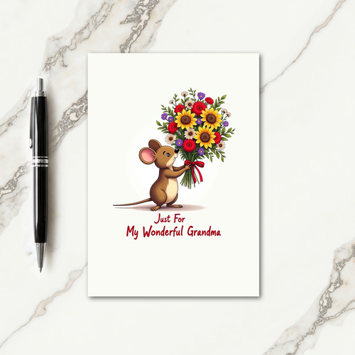 Sweet Grandmas Floral Gift Card