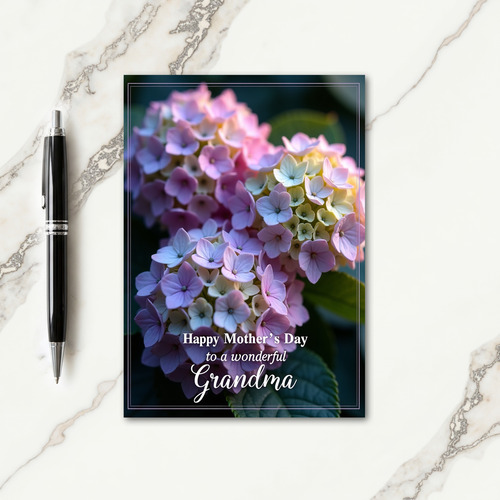 Sweet Grandmas Floral Scene Card