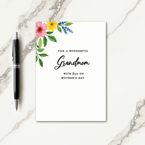 Sweet Grandmom Mothers Day Card