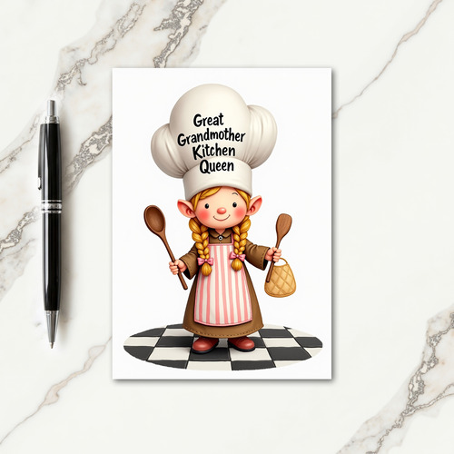 Sweet Grandmother Chef Card