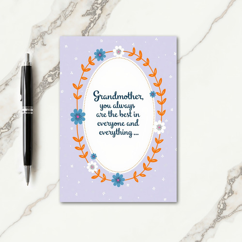 Sweet Grandmother Floral Card