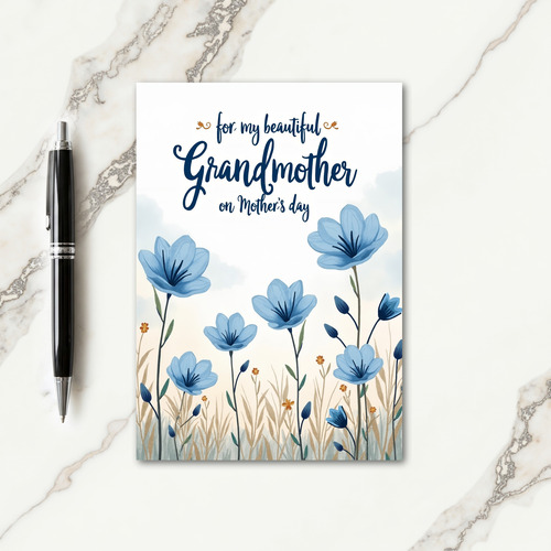 Sweet Grandmother Mothers Day Art Card