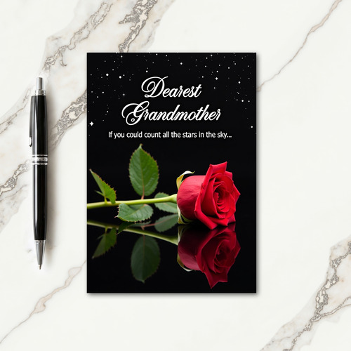 Sweet Grandmother Starry Night Card