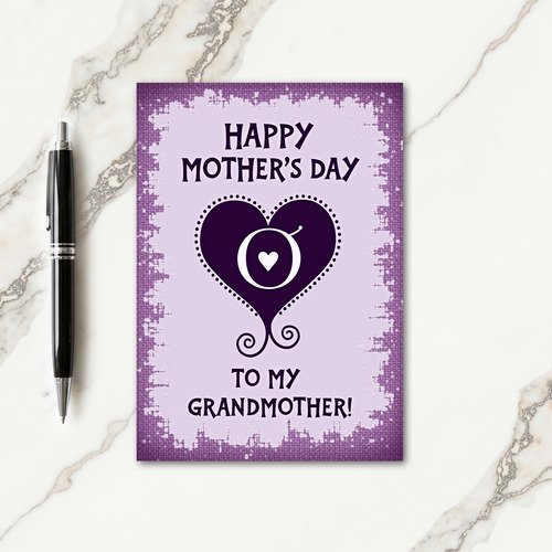 Sweet Grandmothers Day Heart Card