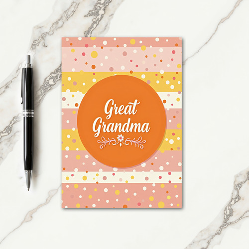 Sweet Great Grandma Floral Card