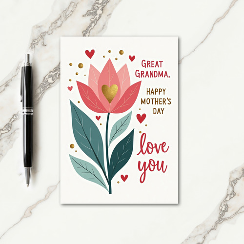 Sweet Great Grandma Mothers Day Card