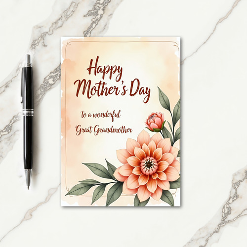 Sweet Great Grandmother Card