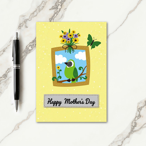 Sweet Green Mothers Day Card